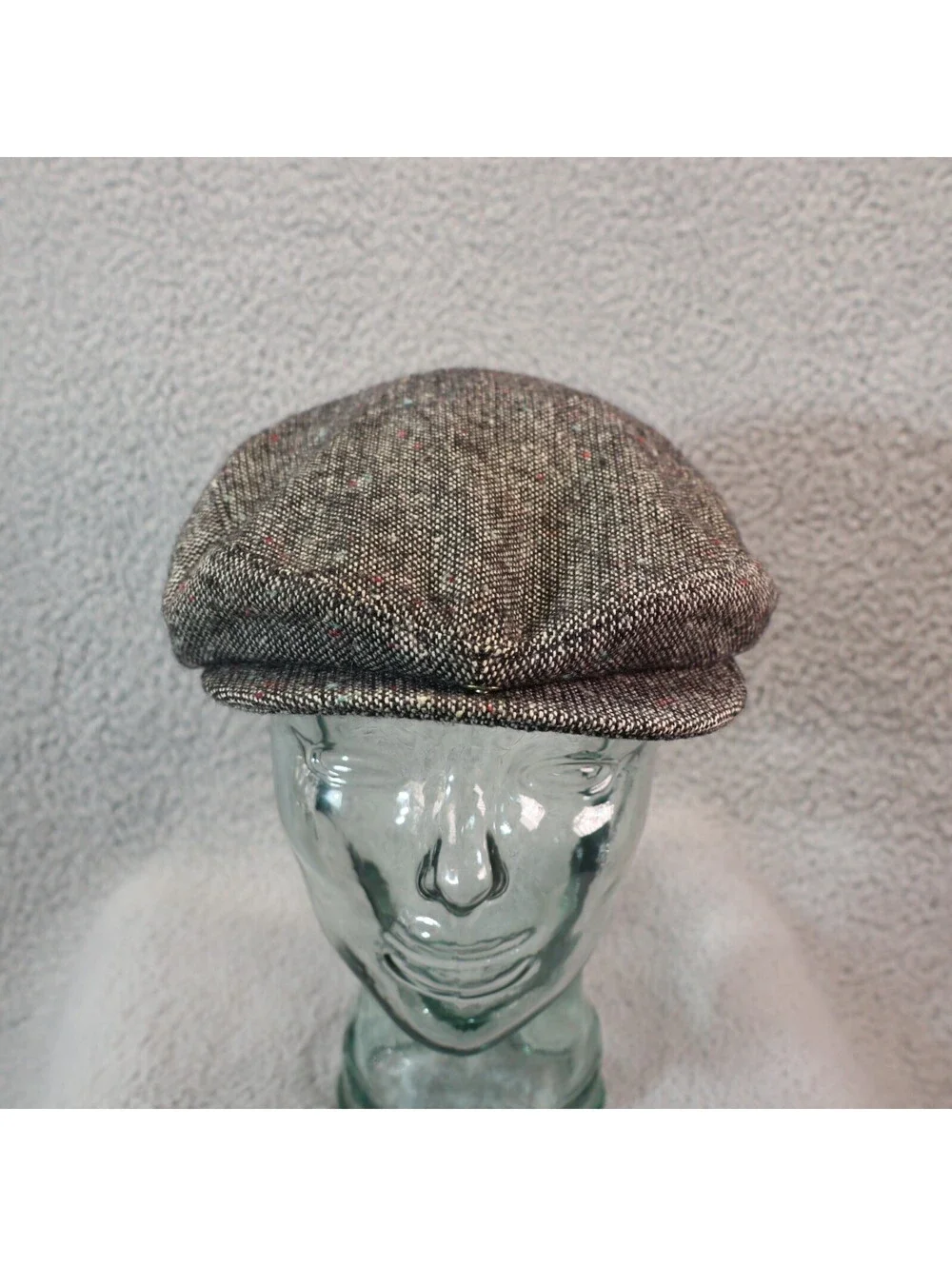 Newsboy Hat Cap Large Grey United Hatters USA vtg